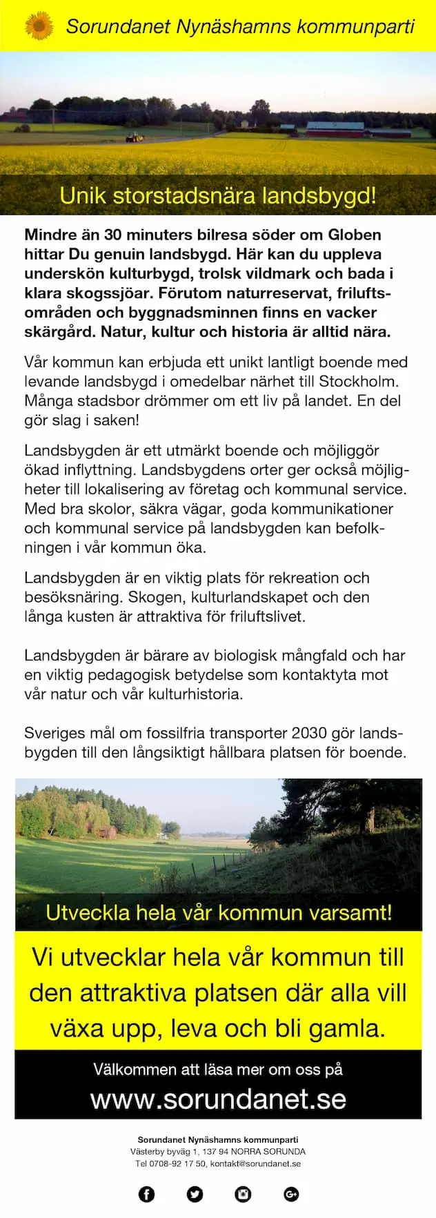 Vi frågar Dig om förslaget om ny stad i Segersäng! - Segersängsstaden - sida 4