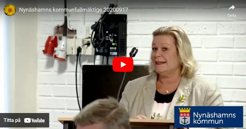 Debatt i Nynäshamns kommunfullmäktige