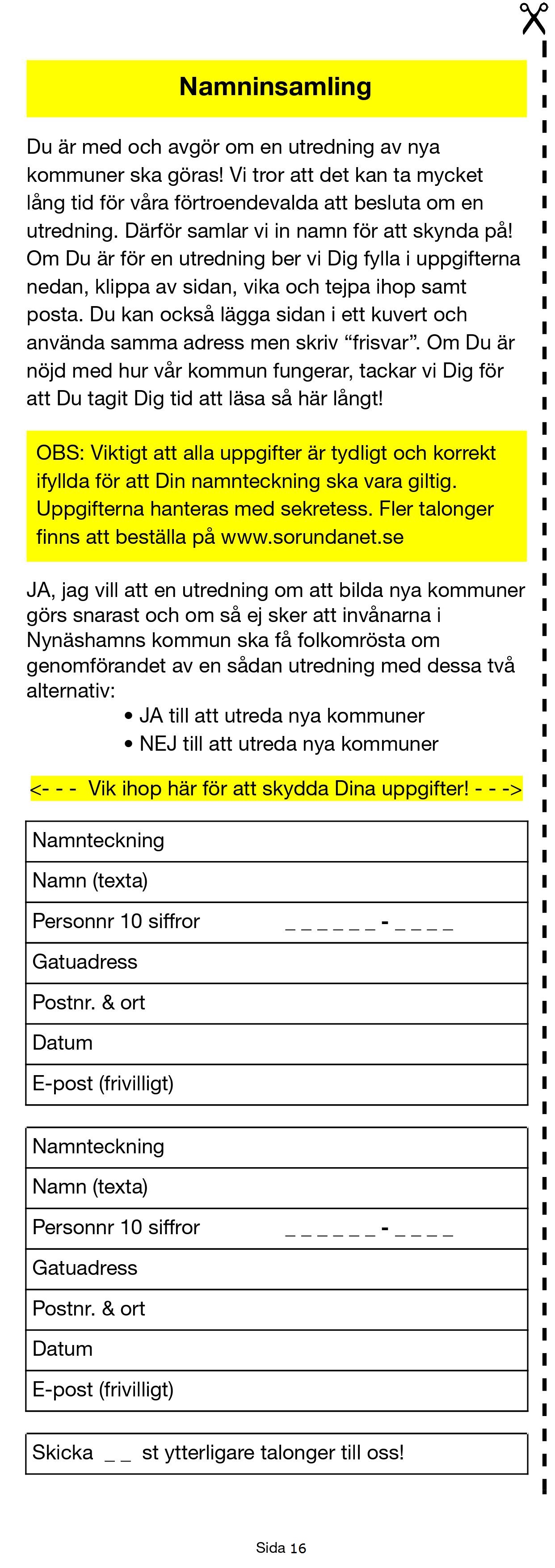 Sida 16 - Namninsamling