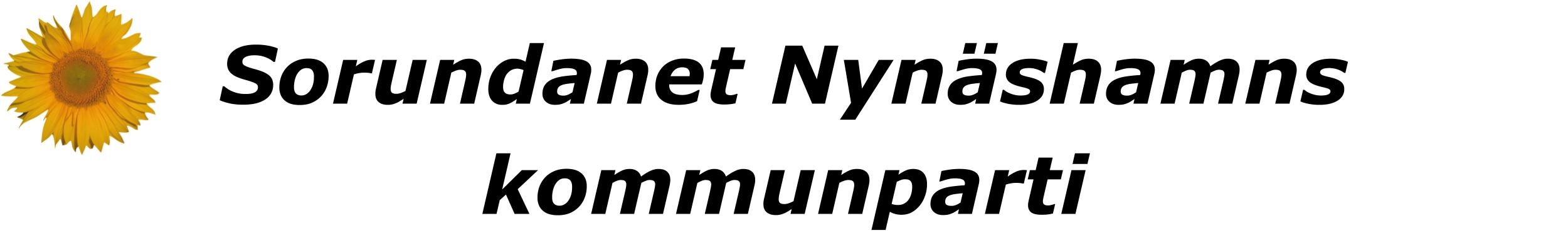 Sorundanet Nynäshamns kommunparti - vår symbol är en solros - en ros utan taggar!