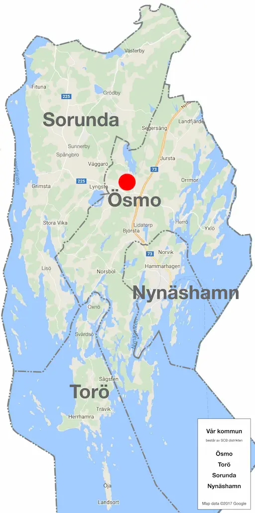 Distrikten Ösmo, Torö, Sorunda och Nynäshamn